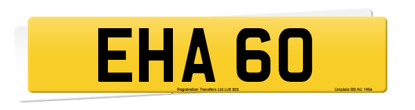 Registration number EHA 60